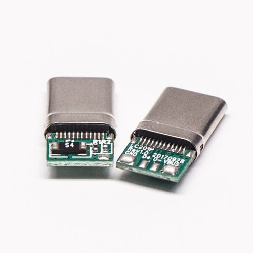 Type C Connector USB Plug 180 Degree Solder Type for Cable Type C Connector USB Plug 180 Degree Solder Type for Cable