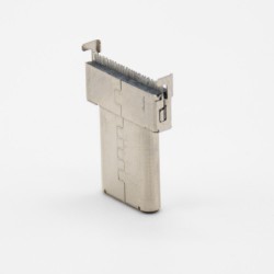 Type C Connectors Straight 24 Pin Male matte-tin Panel Mount