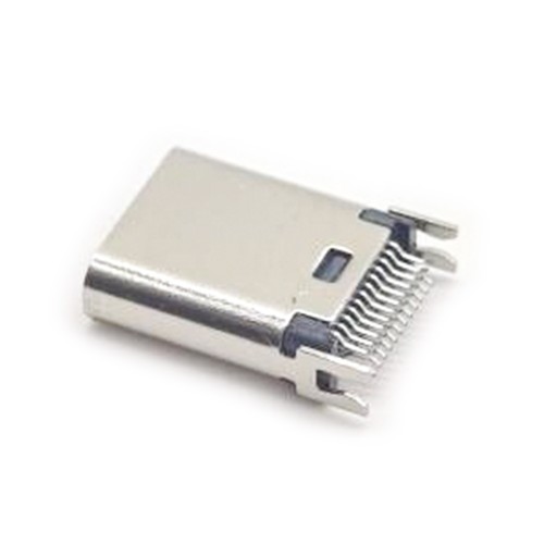 Type C Edge Mount Through Hole Connector Female 24 Pin Type C Edge Mount Through Hole Connector Female 24 Pin