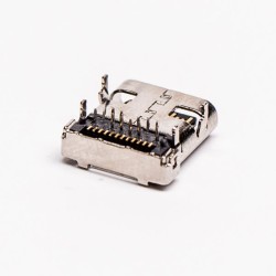 Type C SMT Right Angled Female DIP and SMT