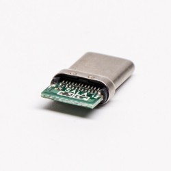 Type C Straight Quick Male PCB Mount USB3.0 Connector