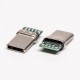 Type C Straight Quick Male PCB Mount USB3.0 Connector Type C Straight Quick Male PCB Mount USB3.0 Connector