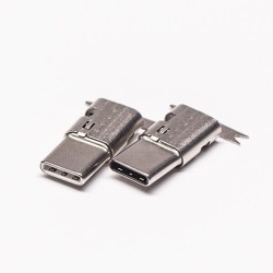 Type C Straight USB Connector with Shell