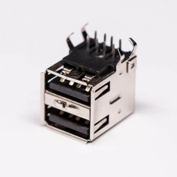 USB 2.0 High Speed Type A Right Angled Female two Port USB Connector