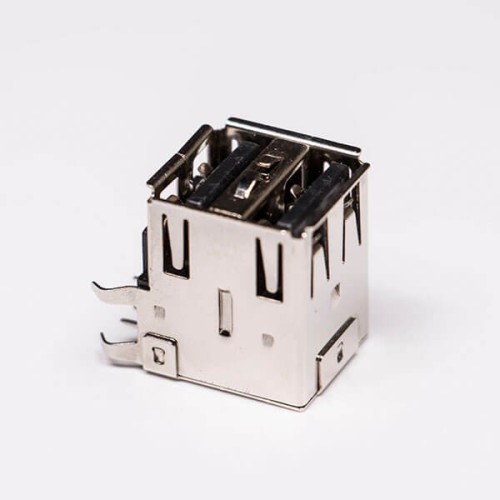 USB 2.0 High Speed Type A Right Angled Female two Port USB Connector USB 2.0 High Speed Type A Right Angled Female two Port USB Connector