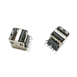 USB 2.0 High Speed Type A Right Angled Female two Port USB Connector 20pcs