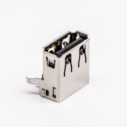 USB 2.0 Right Angled Female Type A Black DIP for PCB Mount USB 2.0 Right Angled Female Type A Black DIP for PCB Mount
