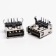 USB 2.0 Right Angled Female Type A Black DIP for PCB Mount USB 2.0 Right Angled Female Type A Black DIP for PCB Mount