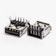 USB 2.0 Right Angled Female Type A Black DIP for PCB Mount USB 2.0 Right Angled Female Type A Black DIP for PCB Mount