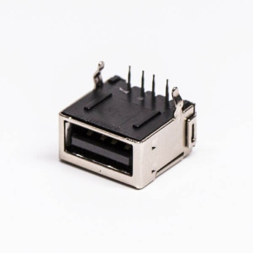 USB 2.0 Type A Female Connector Right Angled DIP for PCB Mount USB 2.0 Type A Female Connector Right Angled DIP for PCB Mount
