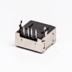 USB 2.0 Type A Female Connector Right Angled DIP for PCB Mount