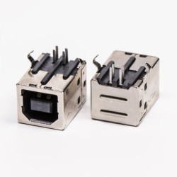 USB 2.0 Type B Female Female Right Angled Through Hole