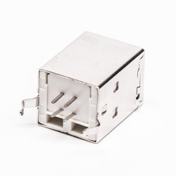 USB 2.0 Type B Female Straight DIP Through