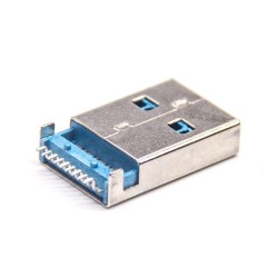 Usb 3.0 2.0 Connector Male 90 Degree Long Type 3.0A connector