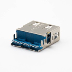 USB 3.0 A Connector Straight 9 Pin Female Offset Type Panel Mount