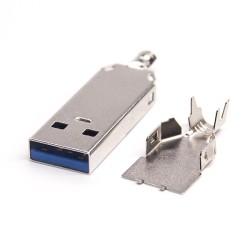 USB 3.0 A Male Connector Solder Type For Cable 20pcs