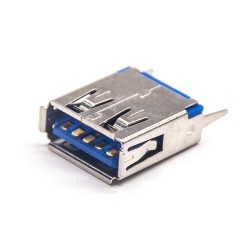 USB 3.0 Connector Types 9 Pin Female DIP Straight Hole Through PCB Connector