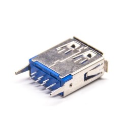 USB 3.0 Connector Types 9 Pin Female DIP Straight Hole Through PCB Connector