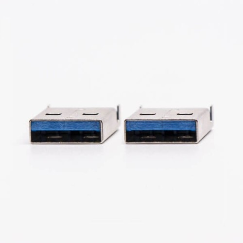 USB 3.0 Male Type A Connector Straight SMT Offset Type USB 3.0 Male Type A Connector Straight SMT Offset Type