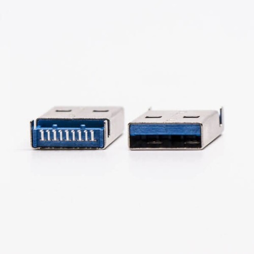 USB 3.0 Male Type A Connector Straight SMT Offset Type USB 3.0 Male Type A Connector Straight SMT Offset Type