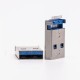 USB 3.0 Male Type A Connector Straight SMT Offset Type USB 3.0 Male Type A Connector Straight SMT Offset Type