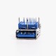 USB 3.0 Port Female Right Angled Blue Through Hole for PCB Mount USB 3.0 Port Female Right Angled Blue Through Hole for PCB Mount