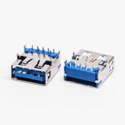 USB 3.0 Right Angled Type A Female DIP Harpoon for PCB Mount 20pcs