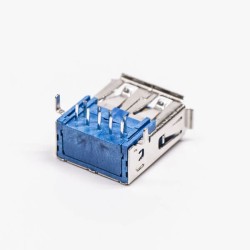 USB 3.0 Type A Port Right Angled Female DIP Through Hole 20pcs