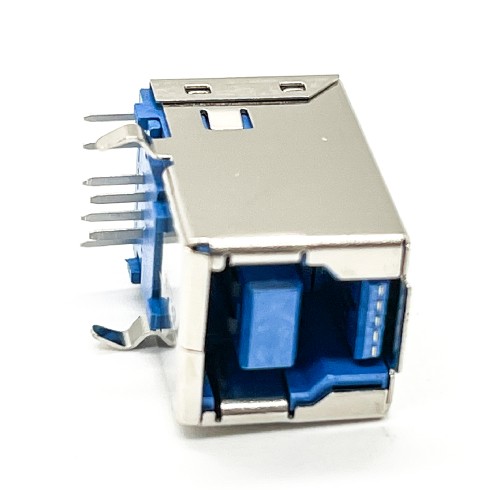 USB 3.0 Type B Female Right Angled Through Hole for PCB Mount USB 3.0 Type B Female Right Angled Through Hole for PCB Mount