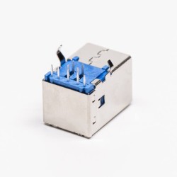 USB 3.0 Type B Female Right Angled Through Hole for PCB Mount