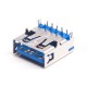 USB 3.0AF Short Type 90 Degree PA9T Blue Rubber Core 13.7mm USB 3.0AF Short Type 90 Degree PA9T Blue Rubber Core 13.7mm