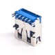 USB 3.0AF Short Type 90 Degree PA9T Blue Rubber Core 13.7mm USB 3.0AF Short Type 90 Degree PA9T Blue Rubber Core 13.7mm