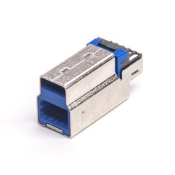 USB 3.0B Male Short Type Solder Copper Shell