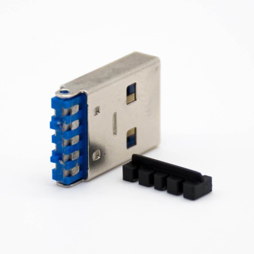 USB A Connector Male Straight 9 Pin Solder Type for Cable USB A Connector Male Straight 9 Pin Solder Type for Cable