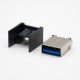 USB A Female Connector Dual 3.0 Straight 9 Pin Through Hole Metal Shell SMT Type USB A Female Connector Dual 3.0 Straight 9 Pin Through Hole Metal Shell SMT Type