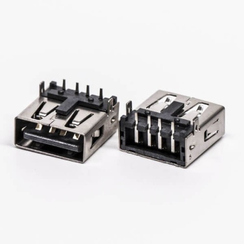 USB A Right Angled Female DIP for PCB Mount USB A Right Angled Female DIP for PCB Mount