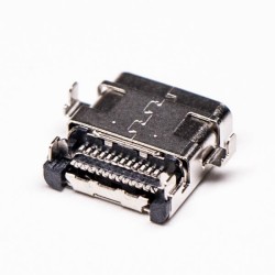 USB C Type Female 90 Degree SMT Offset Type