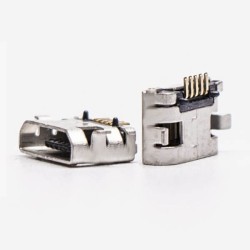USB Micro Female 5 Pin SMT Type 180 Degree for PCB Mount