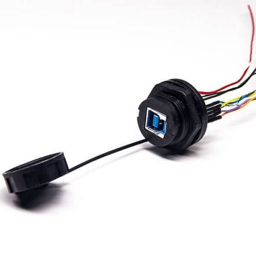 Usb Panel Mount Connector High Quality IP67 Standard Waterproof Usb Wire Cable Connector 20pcs Usb Panel Mount Connector High Quality IP67 Standard Waterproof Usb Wire Cable Connector 20pcs