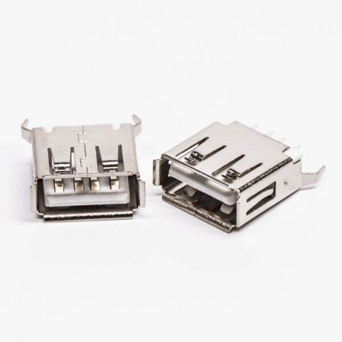 USB PCB Mount Connector Type A Straight Female DIP USB PCB Mount Connector Type A Straight Female DIP