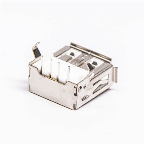 USB Port 2.0 Right Angled Female Through Hole White USB Port 2.0 Right Angled Female Through Hole White