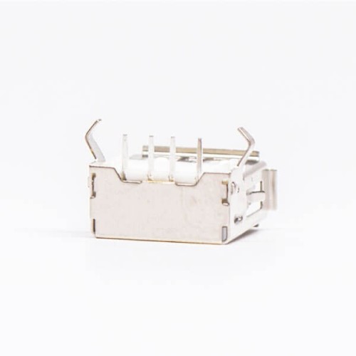USB Port 2.0 Right Angled Female Through Hole White USB Port 2.0 Right Angled Female Through Hole White