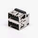 USB Right Angle Connectors Female DIP Dual Port 20pcs USB Right Angle Connectors Female DIP Dual Port 20pcs