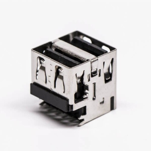 USB Right Angle Connectors Female DIP Dual Port 20pcs USB Right Angle Connectors Female DIP Dual Port 20pcs