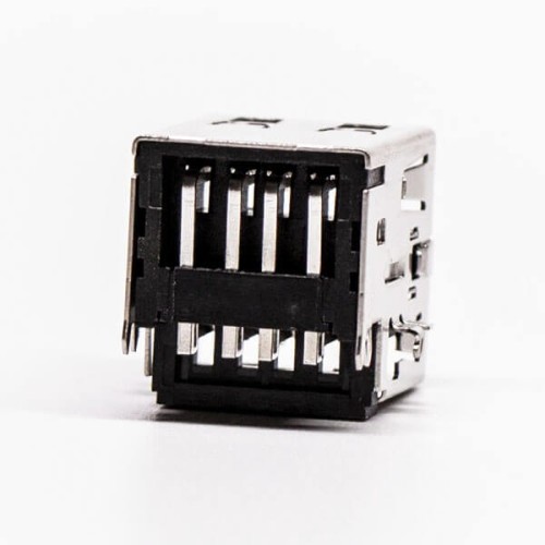 USB Right Angle Connectors Female DIP Dual Port 20pcs USB Right Angle Connectors Female DIP Dual Port 20pcs