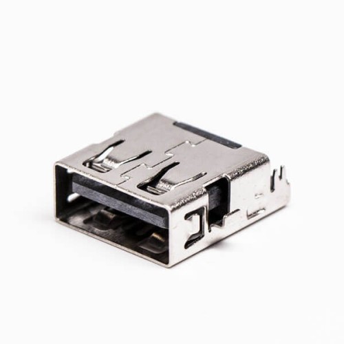 USB Through Hole Mount Female 2.0 Type A 90° Reverse for PCB USB Through Hole Mount Female 2.0 Type A 90° Reverse for PCB