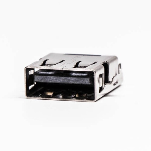 USB Through Hole Mount Female 2.0 Type A 90° Reverse for PCB USB Through Hole Mount Female 2.0 Type A 90° Reverse for PCB