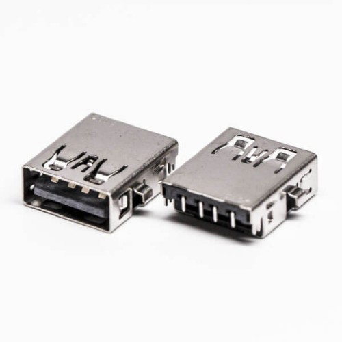 USB Through Hole Mount Female 2.0 Type A 90° Reverse for PCB USB Through Hole Mount Female 2.0 Type A 90° Reverse for PCB