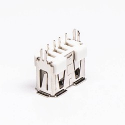 USB Type A Connector Female Straight for PCB Mount