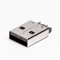 USB Type A Male 2.0 Connector Offest Type for PCB Mount